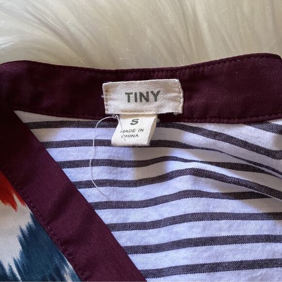 Tiny | Anthropologie Sima Aztec Ikat Henley Size S - Picture 6 of 8